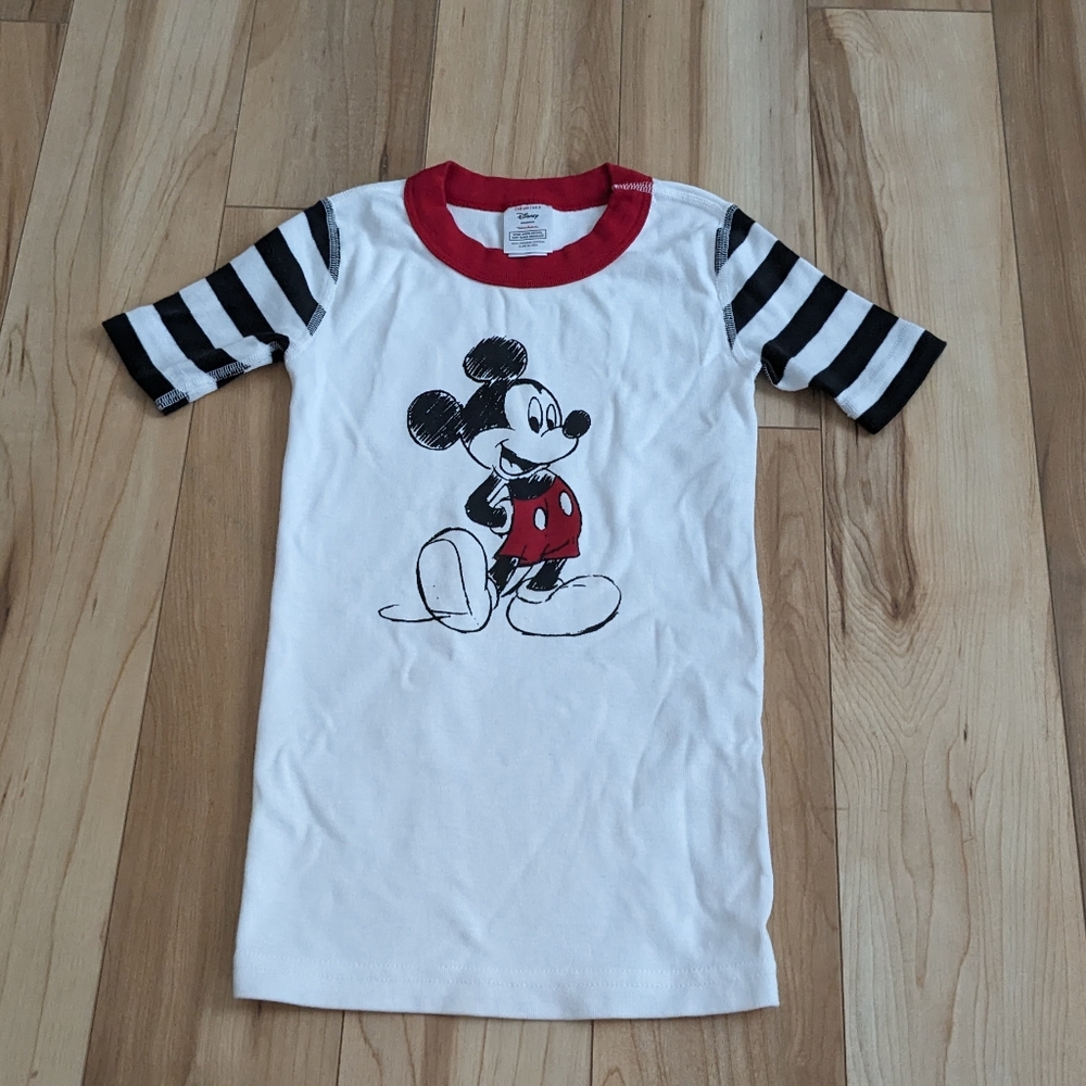 Hanna Andersson Mickey Mouse Organic Cotton Pajama Top Size 5